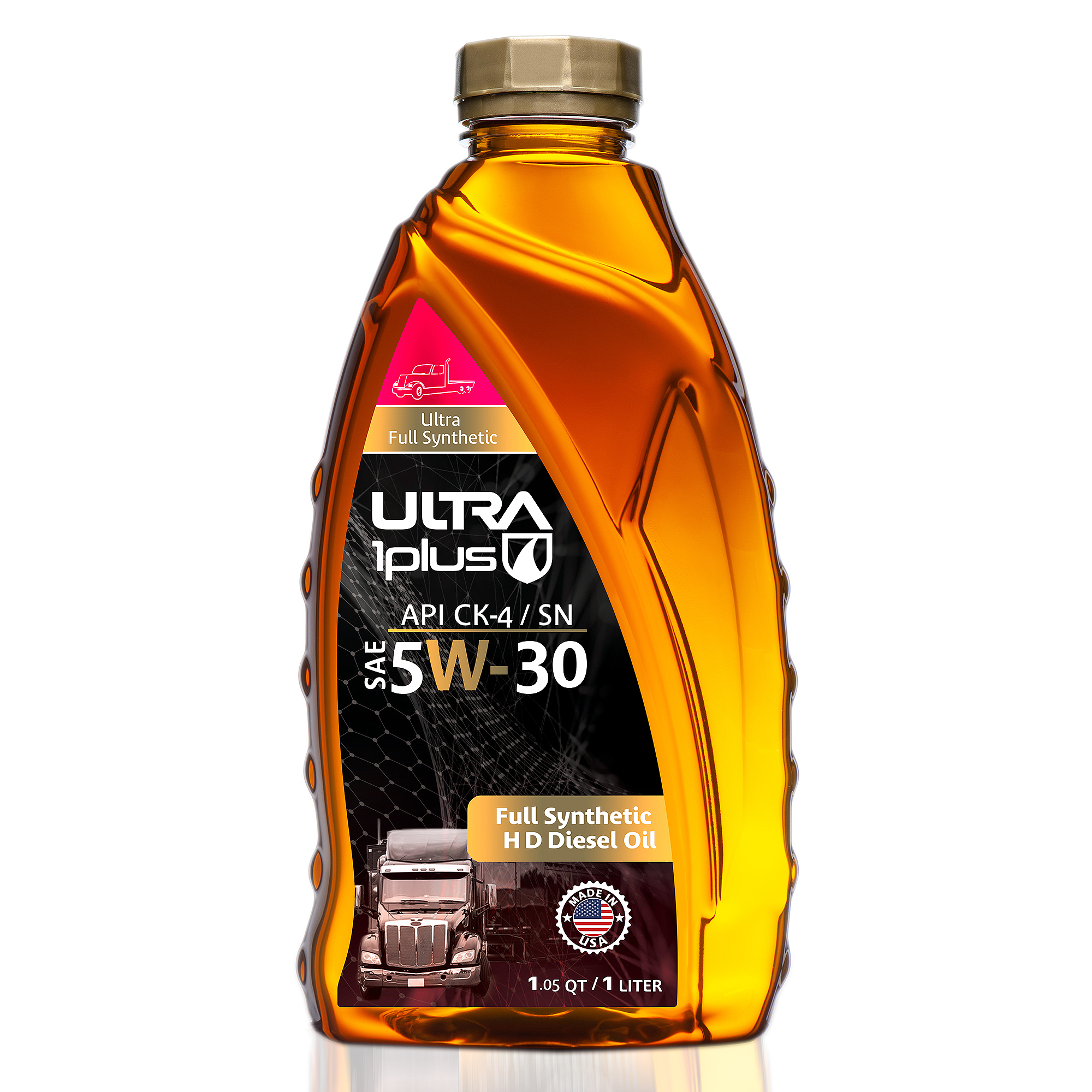 Ultra1Plus Full Synthetic Motor Oil SAE 5W-30, API CK-4/SN, 1 QT
